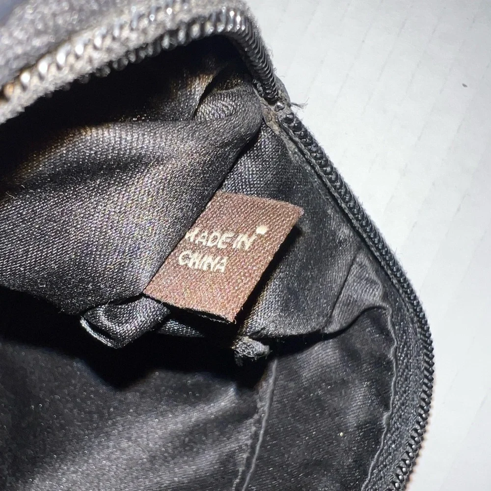 Coach Horse & Carriage Monogram Tan & Black Preloved Coin Pouch